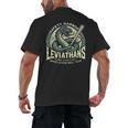 Safety Harbor Leviathans Retro Baseball Monster Men's Back Print T-Shirt Safety Harbor Leviathans Retro Baseball Monster Men's Back Print T-Shirt