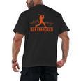 San Francisco Lovers Skyline Retro Baseball Heartbeat Men Men's Back Print T-Shirt San Francisco Lovers Skyline Retro Baseball Heartbeat Men Men's Back Print T-Shirt