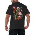 Santa Baseball Football Soccer Pajamas Ho Ho Christmas Xmas Men's Back Print T-Shirt Santa Baseball Football Soccer Pajamas Ho Ho Christmas Xmas Men's Back Print T-Shirt