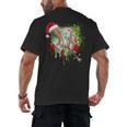 Santa Sports Ice Baseball Christmas Xmas Pajama Kid Men Boys Men's Back Print T-Shirt Santa Sports Ice Baseball Christmas Xmas Pajama Kid Men Boys Men's Back Print T-Shirt