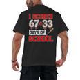 I Scored 6733 100th Days Of School Baseball Six Seven Meme Men's Back Print T-Shirt I Scored 6733 100th Days Of School Baseball Six Seven Meme Men's Back Print T-Shirt