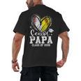 Senior Papa Class Of 2026 Baseball Softball Graduation Heart Men's Back Print T-Shirt Senior Papa Class Of 2026 Baseball Softball Graduation Heart Men's Back Print T-Shirt
