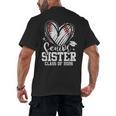Senior Sister Class Of 2026 Baseball Graduation Heart Men's Back Print T-Shirt Senior Sister Class Of 2026 Baseball Graduation Heart Men's Back Print T-Shirt