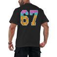 Six Seven Baseball Drip Men's Back Print T-Shirt Six Seven Baseball Drip Men's Back Print T-Shirt