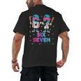 Six Seven Baseball Ice Cream Drip 6 7 Meme Gen Alpha Slang Men's Back Print T-Shirt Six Seven Baseball Ice Cream Drip 6 7 Meme Gen Alpha Slang Men's Back Print T-Shirt