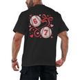 Six Seven Baseball Lover Sports Red Heart Bow Valentine Girl Men's Back Print T-Shirt Six Seven Baseball Lover Sports Red Heart Bow Valentine Girl Men's Back Print T-Shirt