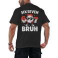 Six Seven Bruh Valentines Baseball Kids 67 Valentine Boys Men's Back Print T-Shirt