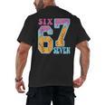 Six Seven Drip Baseball Player Number 67 Or 67th Birthday Men's Back Print T-Shirt Six Seven Drip Baseball Player Number 67 Or 67th Birthday Men's Back Print T-Shirt