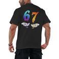 Six Seven Ice Cream Drip Cool Meme 67 Number Baseball Men's Back Print T-Shirt Six Seven Ice Cream Drip Cool Meme 67 Number Baseball Men's Back Print T-Shirt