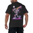 Skeleton Baseball Drip Boys Youth Kids Halloween Men's Back Print T-Shirt