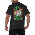St Patrick Day Baseball Drip Ice Cream Kids Boys Men Men's Back Print T-Shirt St Patrick Day Baseball Drip Ice Cream Kids Boys Men Men's Back Print T-Shirt