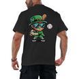 St Patricks Day Leprechaun Baseball Saint Paddys Boys Men Men's Back Print T-Shirt St Patricks Day Leprechaun Baseball Saint Paddys Boys Men Men's Back Print T-Shirt