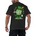 St Patricks Day Shamrock Baseball Drip Icecream Irish Boys Men's Back Print T-Shirt St Patricks Day Shamrock Baseball Drip Icecream Irish Boys Men's Back Print T-Shirt
