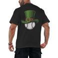 St Patricks Day Shamrock Baseball Saint Paddy's Kids Boys Men's Back Print T-Shirt St Patricks Day Shamrock Baseball Saint Paddy's Kids Boys Men's Back Print T-Shirt