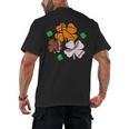 St Patricks Day Shamrock Basketball Baseball Men Boys Kids Men's Back Print T-Shirt