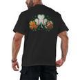 St Patricks Day Shamrock Sports Baseball Basketball Football Men's Back Print T-Shirt
