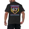 I Survived 67 Days Of School Baseball Trend For Boys Girls Men's Back Print T-Shirt