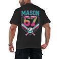 Trendy Mason 67 Mem Ice Cream Drip Baseball Birthday Costume Men's Back Print T-Shirt Trendy Mason 67 Mem Ice Cream Drip Baseball Birthday Costume Men's Back Print T-Shirt