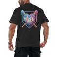 Valentines Baseball Heart Dripping Ice Cream Gen Z Alpha Men's Back Print T-Shirt Valentines Baseball Heart Dripping Ice Cream Gen Z Alpha Men's Back Print T-Shirt