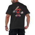 Valentines Day Heart Baseball Player Sports Boys Kids Men Men's Back Print T-Shirt