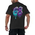 Vintage Baseball 68 Number Men's Back Print T-Shirt Vintage Baseball 68 Number Men's Back Print T-Shirt