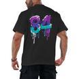 Vintage Baseball 84 Number Men's Back Print T-Shirt