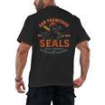 Vintage San Francisco Seals California Baseball Logo Men's Back Print T-Shirt