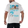 100 Days Of 2nd Grade Baseball 100th Day Of School Boys Kids Men's Back Print T-Shirt 100 Days Of 2nd Grade Baseball 100th Day Of School Boys Kids Men's Back Print T-Shirt