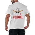 100 Days Of School Baseball 100 Days Smarter Boys Student Men's Back Print T-Shirt 100 Days Of School Baseball 100 Days Smarter Boys Student Men's Back Print T-Shirt