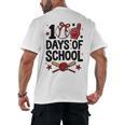 100 Days Of School Coquette Bow Baseball 100th Day Girl Kid Men's Back Print T-Shirt 100 Days Of School Coquette Bow Baseball 100th Day Girl Kid Men's Back Print T-Shirt