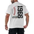 60th Birthday Baseball Limited Edition 1966 Men's Back Print T-Shirt 60th Birthday Baseball Limited Edition 1966 Men's Back Print T-Shirt