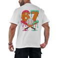 67 Ice Cream Drip Baseball Number 67 Player 67th Birthday Men's Back Print T-Shirt 67 Ice Cream Drip Baseball Number 67 Player 67th Birthday Men's Back Print T-Shirt