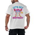 9th Birthday Baseball 9 Year Old Ice Cream Drip Boy Baseball Premium Tri-Blend Men's Back Print T-Shirt