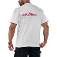 Atlanta Baseball Vintage Player Minimalist Skyline Retro Men's Back Print T-Shirt Atlanta Baseball Vintage Player Minimalist Skyline Retro Men's Back Print T-Shirt