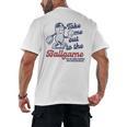 Take Me Out To The Ball Game Retro Peanuts Baseball Sports Men's Back Print T-Shirt
