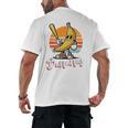 Bananas Baseball Sunset Retro Fruit Sports Boys Kids Men Premium Tri-Blend Men's Back Print T-Shirt Bananas Baseball Sunset Retro Fruit Sports Boys Kids Men Premium Tri-Blend Men's Back Print T-Shirt