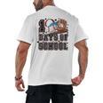Baseball 100 Days Of School Happy 100th Day Teachers Kids Men's Back Print T-Shirt Baseball 100 Days Of School Happy 100th Day Teachers Kids Men's Back Print T-Shirt