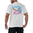 Baseball Or Bows Brother Loves You Gender Reveal Boy Or Girl Men's Back Print T-Shirt Baseball Or Bows Brother Loves You Gender Reveal Boy Or Girl Men's Back Print T-Shirt