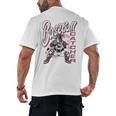 Baseball Catcher Gear Home Plate Premium Tri-Blend Men's Back Print T-Shirt