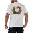Baseball Christmas Scoreboard Celebration Premium Tri-Blend Men's Back Print T-Shirt Baseball Christmas Scoreboard Celebration Premium Tri-Blend Men's Back Print T-Shirt