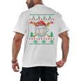 Baseball Christmas Ugly Sweater Santa Sport Men Kids Men's Back Print T-Shirt