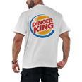 Baseball Dinger King Logo For Home Run Players And Fan Men's Back Print T-Shirt Baseball Dinger King Logo For Home Run Players And Fan Men's Back Print T-Shirt