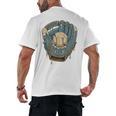 Baseball Drip Ice Cream Glove With Sprinkles And Ball Youth Premium Tri-Blend Men's Back Print T-Shirt Baseball Drip Ice Cream Glove With Sprinkles And Ball Youth Premium Tri-Blend Men's Back Print T-Shirt