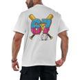 Baseball Drip Number 67 Player 67th Birthday Meme Gen Alpha Men's Back Print T-Shirt Baseball Drip Number 67 Player 67th Birthday Meme Gen Alpha Men's Back Print T-Shirt