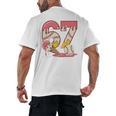 Baseball Drip Number 67 Player Ice Cream Or 67th Birthday Men's Back Print T-Shirt Baseball Drip Number 67 Player Ice Cream Or 67th Birthday Men's Back Print T-Shirt