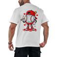 Baseball Drip Valentines Men's Back Print T-Shirt