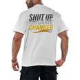 Baseball Fan Shut Up I'm Doing Game Changer Premium Tri-Blend Men's Back Print T-Shirt