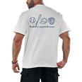 Baseball Is My Favorite Season Sports Minimalist Line Art Men's Back Print T-Shirt