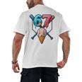Baseball Ice Cream Drip 67 Six Seven Gen Alpha Slang Meme Men's Back Print T-Shirt Baseball Ice Cream Drip 67 Six Seven Gen Alpha Slang Meme Men's Back Print T-Shirt