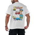 Baseball Ice Cream Drip Vehicles Youth Baseball Drip Premium Tri-Blend Men's Back Print T-Shirt